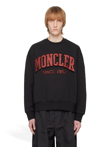 Sweater Moncler Crewn Svart | I10918G00019M2642