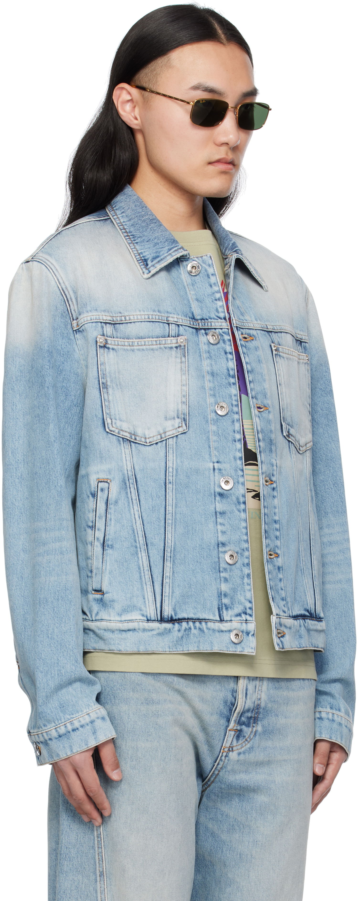 Jacka LANVIN Lanvin Regular Denim Jacket Blå | RM-JA0003-D087-P25, 1