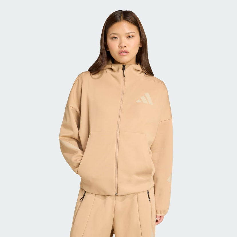 Sweatshirt adidas Performance Z.N.E. Full-Zip Hoodie Beige | JY5970