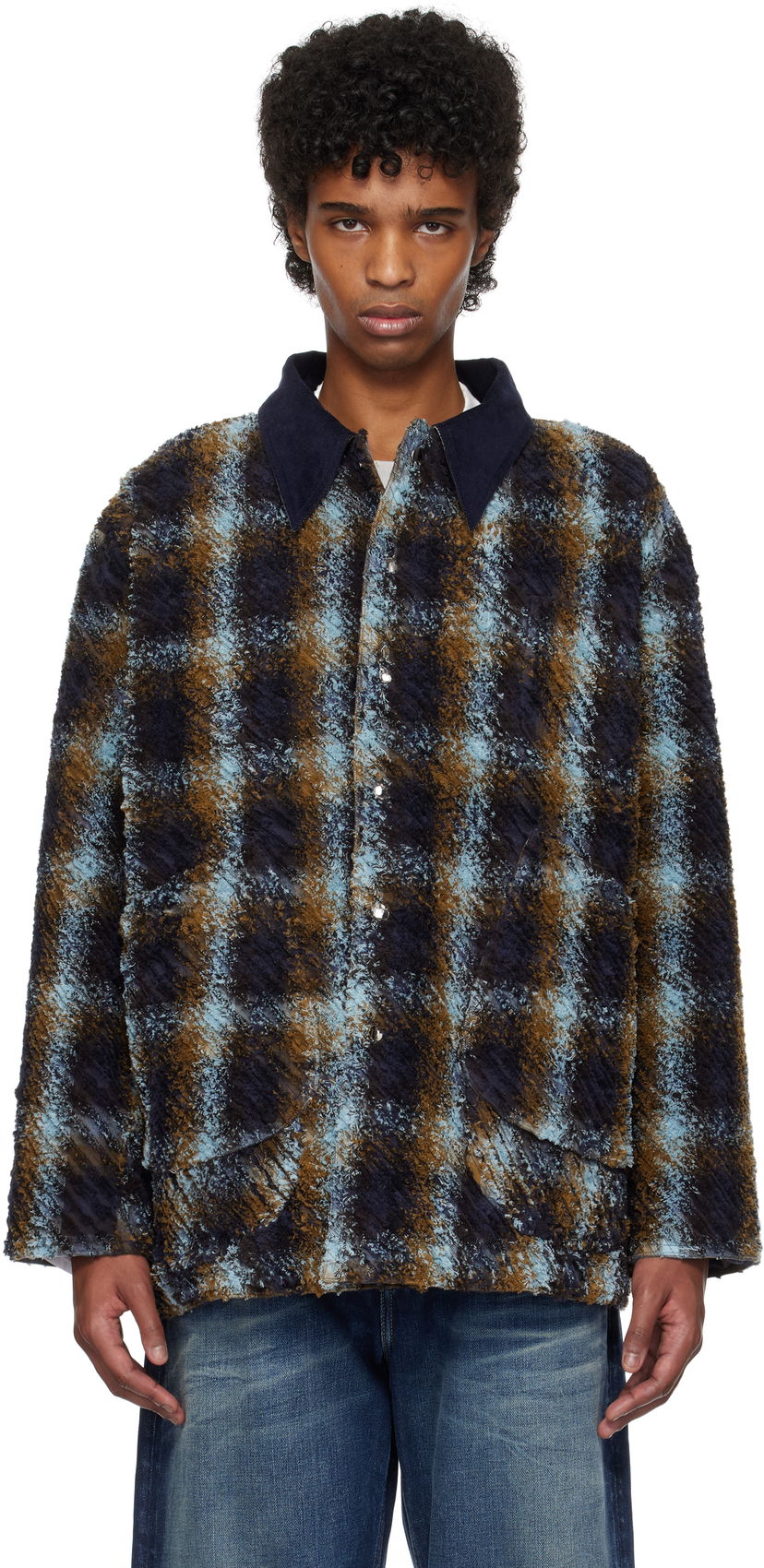 Jacka Collina Strada Collina Strada Plaid Fleece Stable Jacket Flerfärgad | XX5007