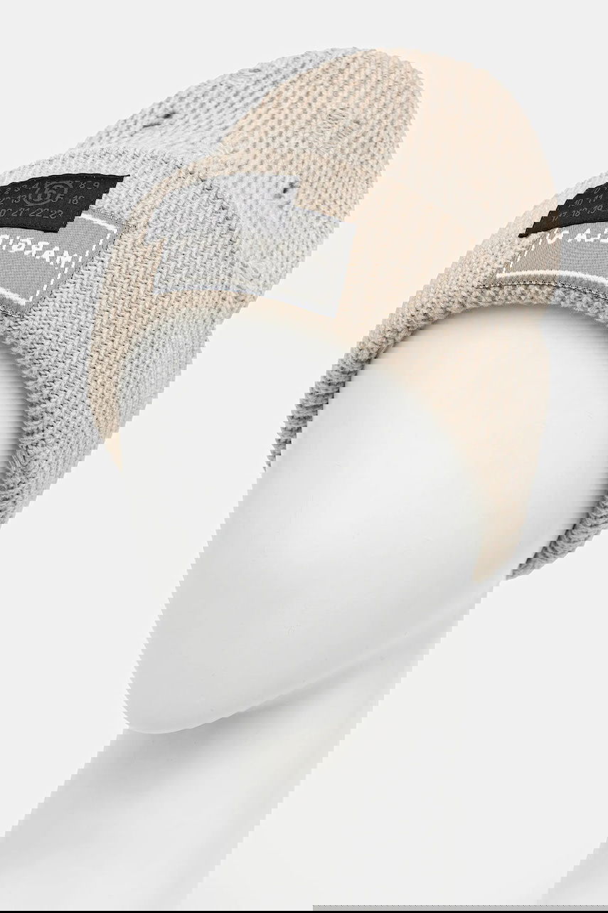 Mössa Maison Margiela MM6 Maison Margiela Distressed Knit Beanie Beige | SH0TB0001.M13138.806M, 1