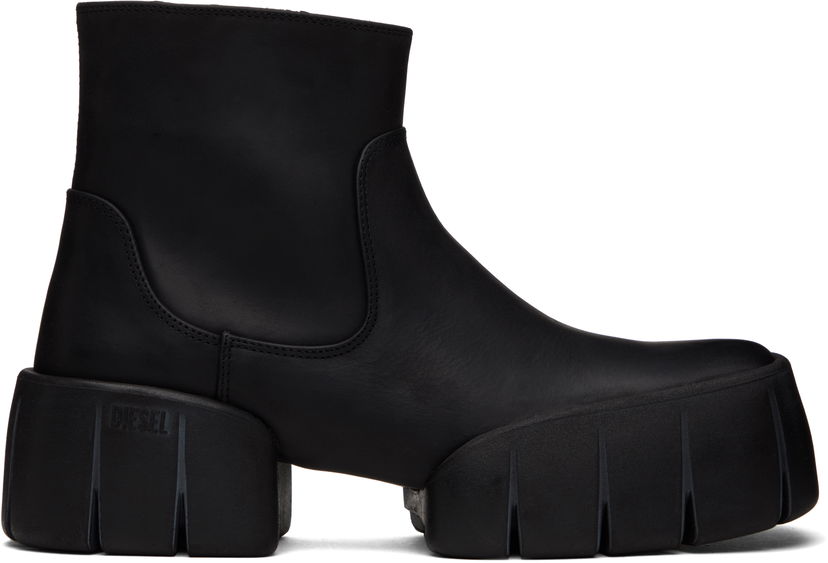 Sneakers och skor Diesel D-Tex Chunky Platform Ankle Boots Svart | Y03786-P7389-T8013