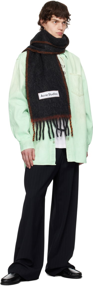 Kläder Acne Studios Pink Fringe Scarf Bourgogne | CA0290-, 2