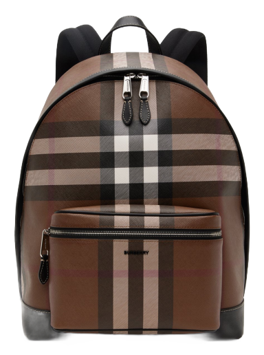 Ryggsäck Burberry Check Brun | 8051414