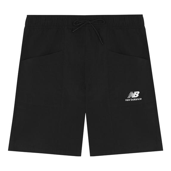 Shorts New Balance Essentials Basic Athletic Shorts Svart | AMS22378-BK