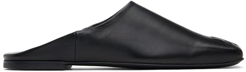 Sneakers och skor Courrèges Courrèges Heritage Leather Mules Svart | 125SCS108AG0030