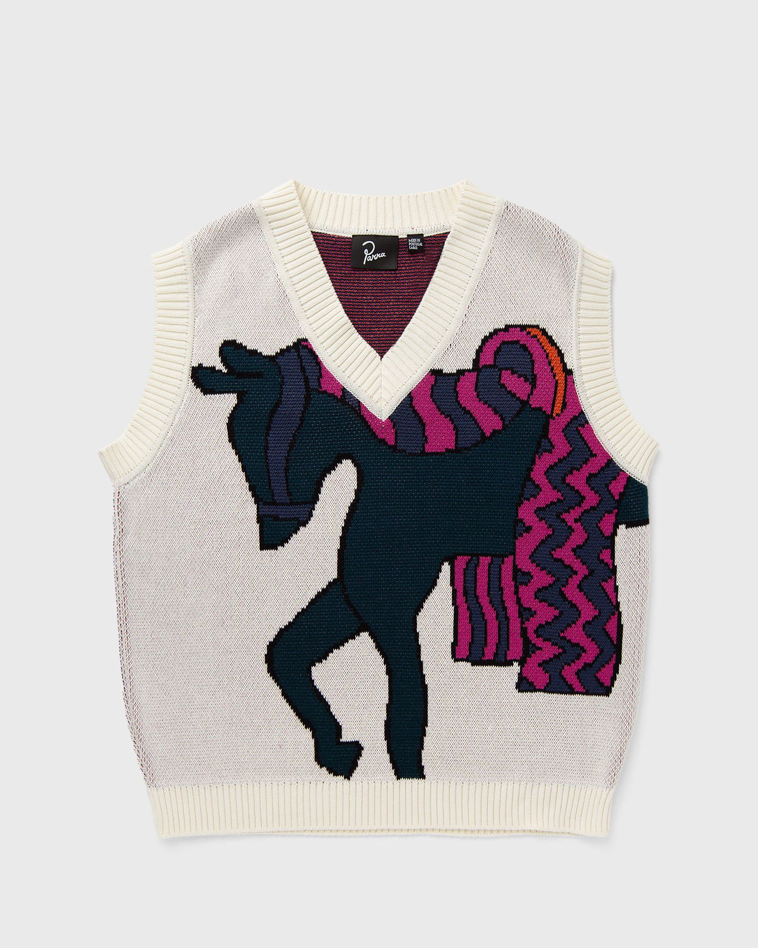 Sweater By Parra Knitted Horse Knitted Spencer Beige | 51225, 0