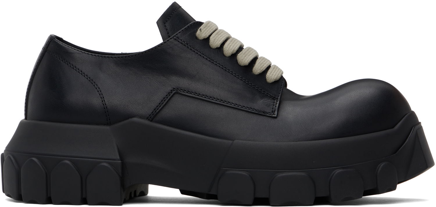 Sneakers och skor Rick Owens Rick Owens Hollywood Bozo Tractor Derbys Svart | RU01E5884 LGE, 0