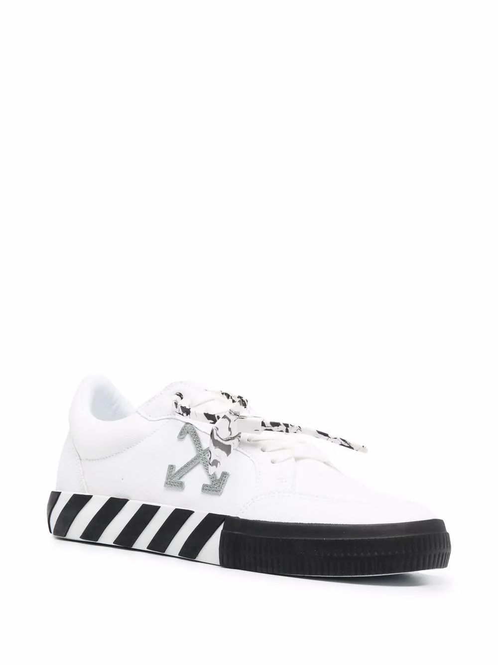 Sneakers och skor Off-White Off-White Low Vulcanized Canvas "White Black Grey" Vit | OMIA085F21FAB0010155, 1