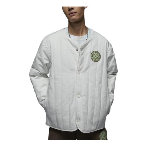 Pufferjacka Jordan Jordan Padded Buttoned Jacket Vit | FB1449-108
