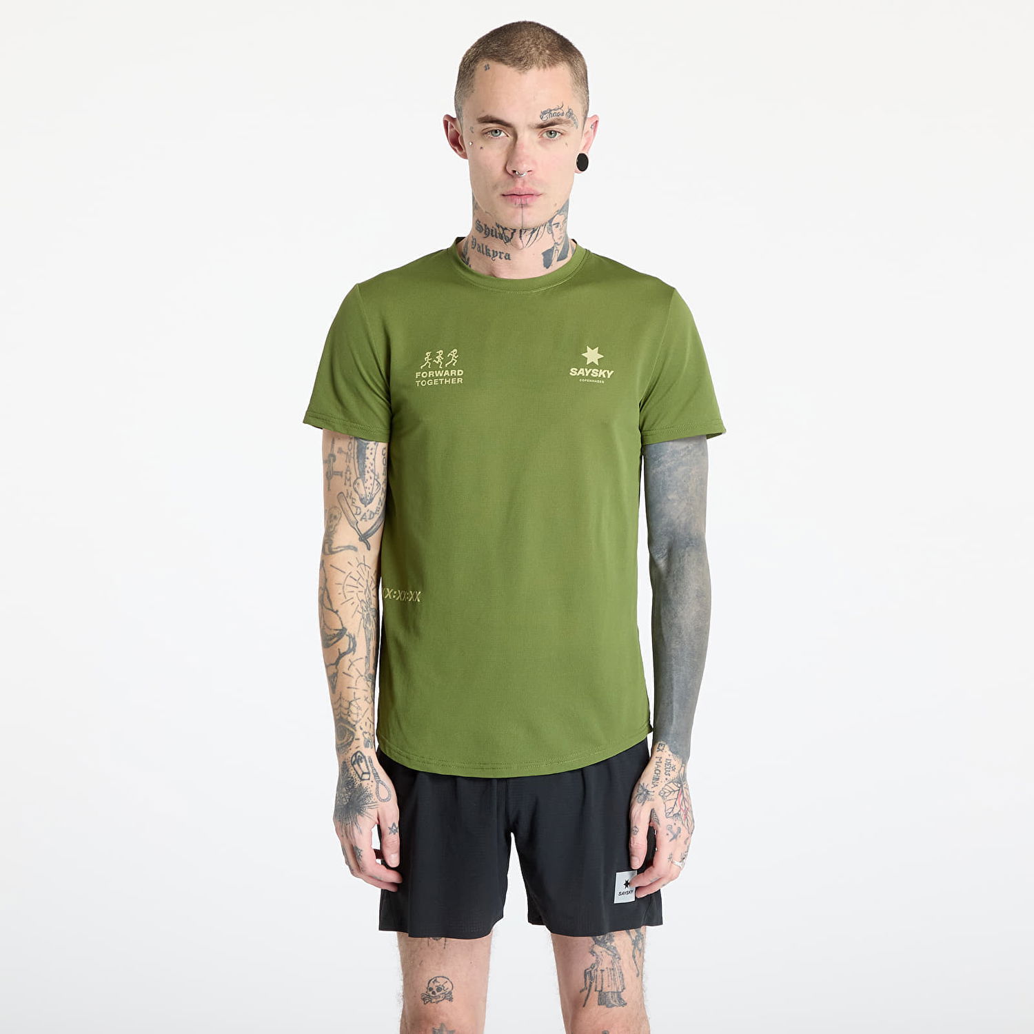 T-shirt Saysky SAYSKY Statement Combat T-Shirt Grön | NMRSS31C313, 0