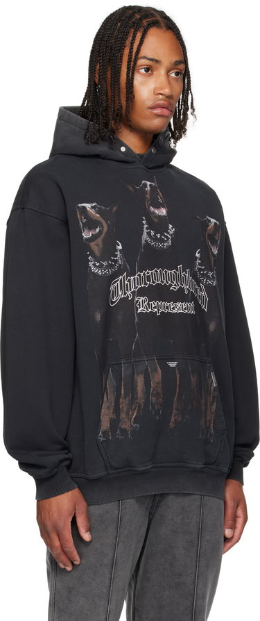 Sweatshirt Represent Clo Hoodie Thoroughbred Svart | MLM41134, 1
