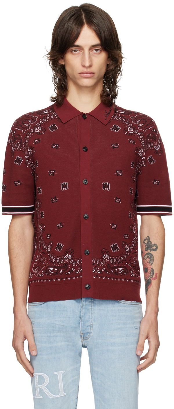 Skjorta AMIRI Red Bandana Shirt Röd | AMKNPO1029