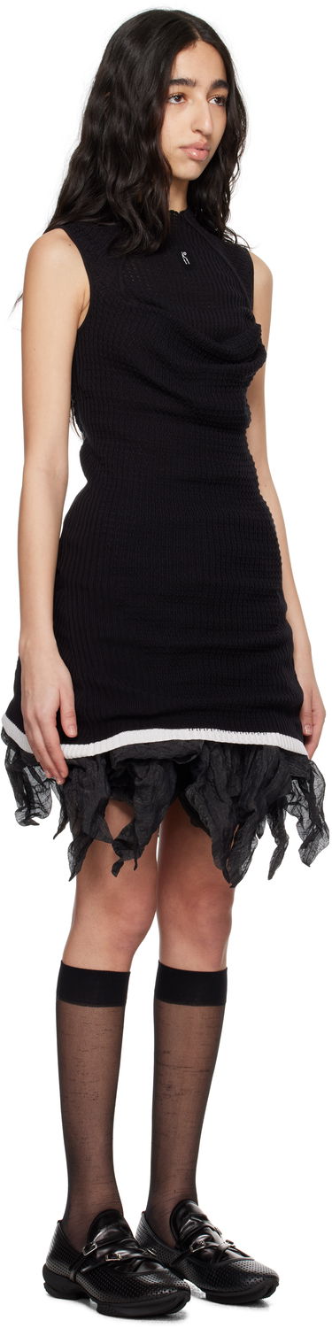Klä KIKO KOSTADINOV Kiko Kostadinov Vecto Knit Tunic Minidress Svart | KKWSS25KN03-95, 1