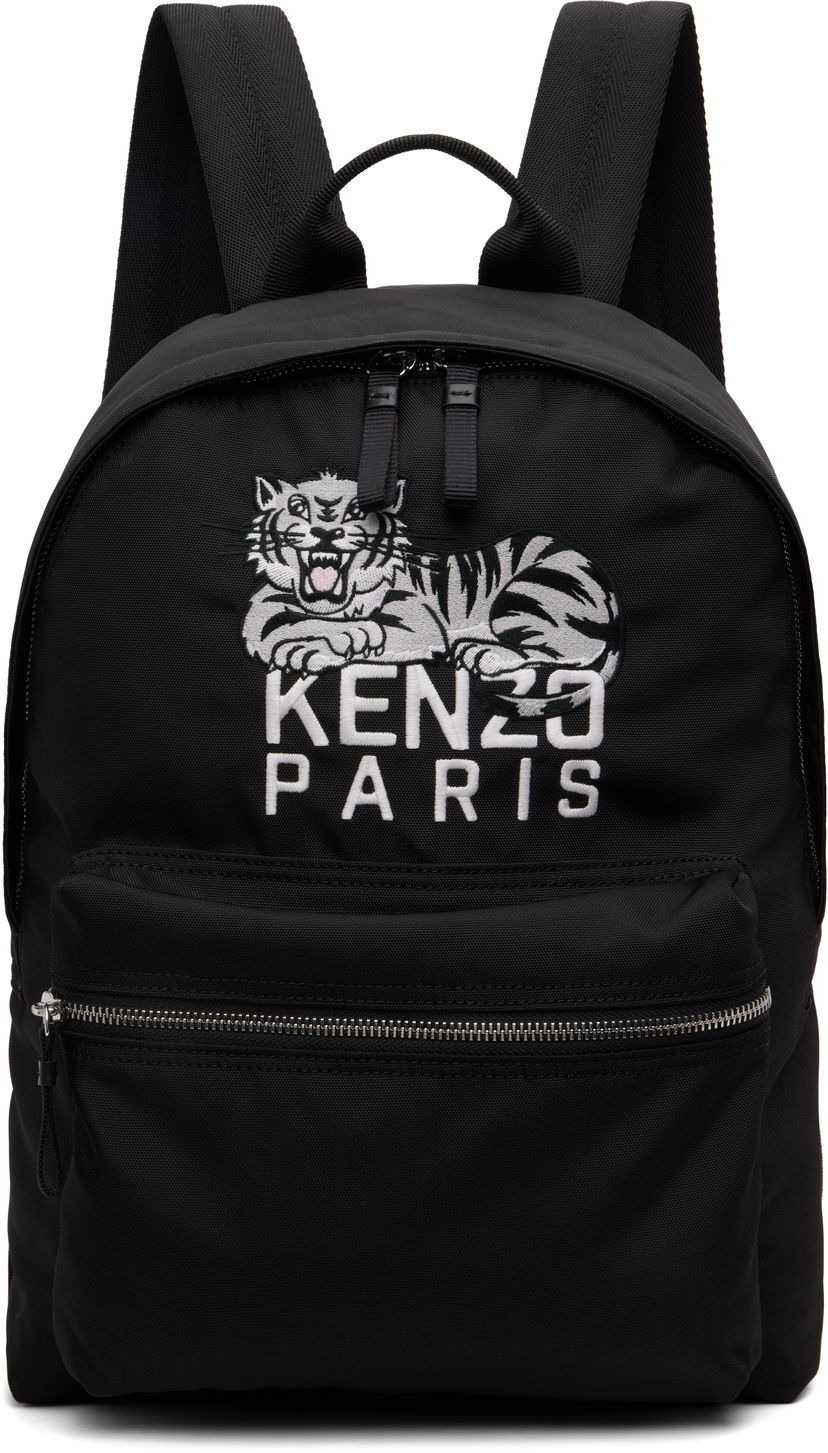 Ryggsäck KENZO Kenzo 'KENZO Happyer Tiger' Backpack Svart | FF65SA613F29