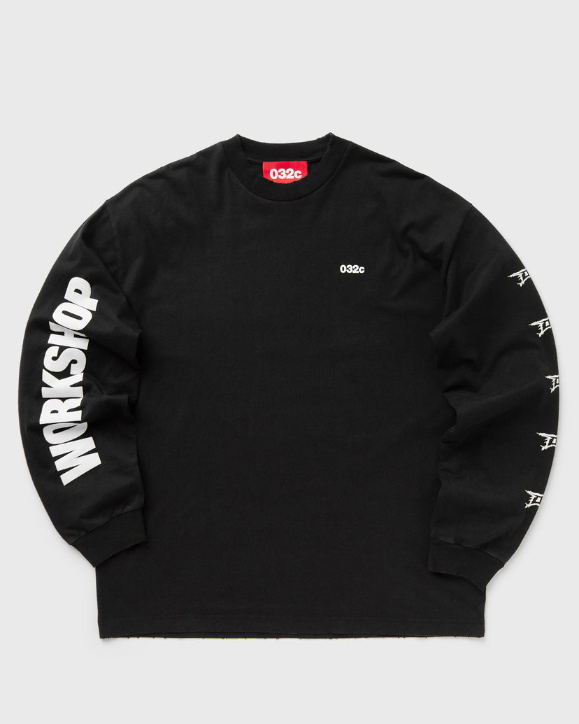 T-shirt 032C NERVE SHATTER BOXY LONGSLEEVE Svart | F24-URC-0251-050