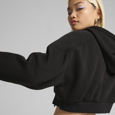 Sweatshirt Puma The Fast Race Cropped Hoodie Svart | 626650_01, 4