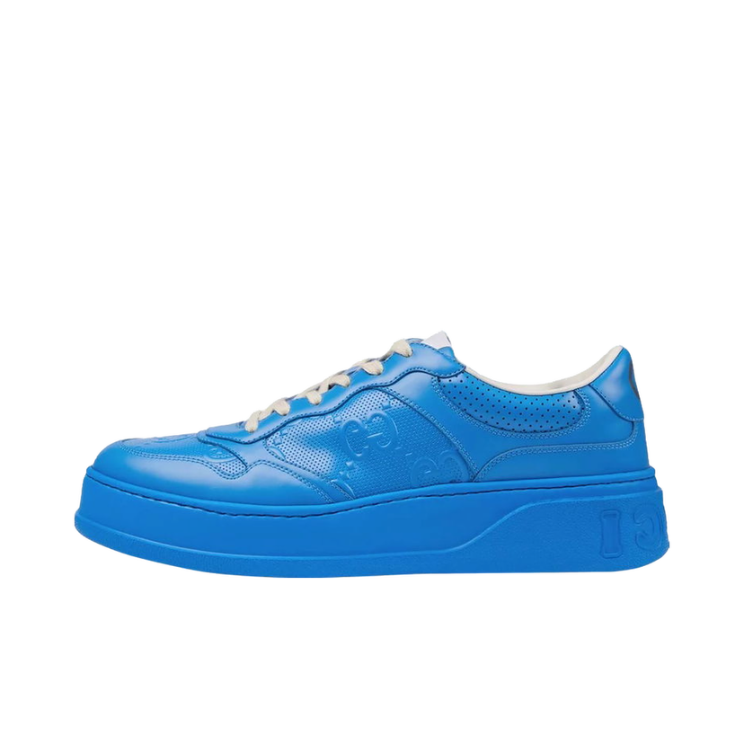 Sneakers och skor Gucci GG Embossed Sneaker Bright Blue Blå | 700641 1XL10 4344