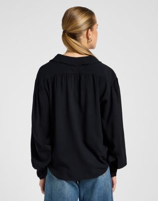 Skjorta Lee Regular Statement Collar Shirt Unionall Svart | 112371292, 0
