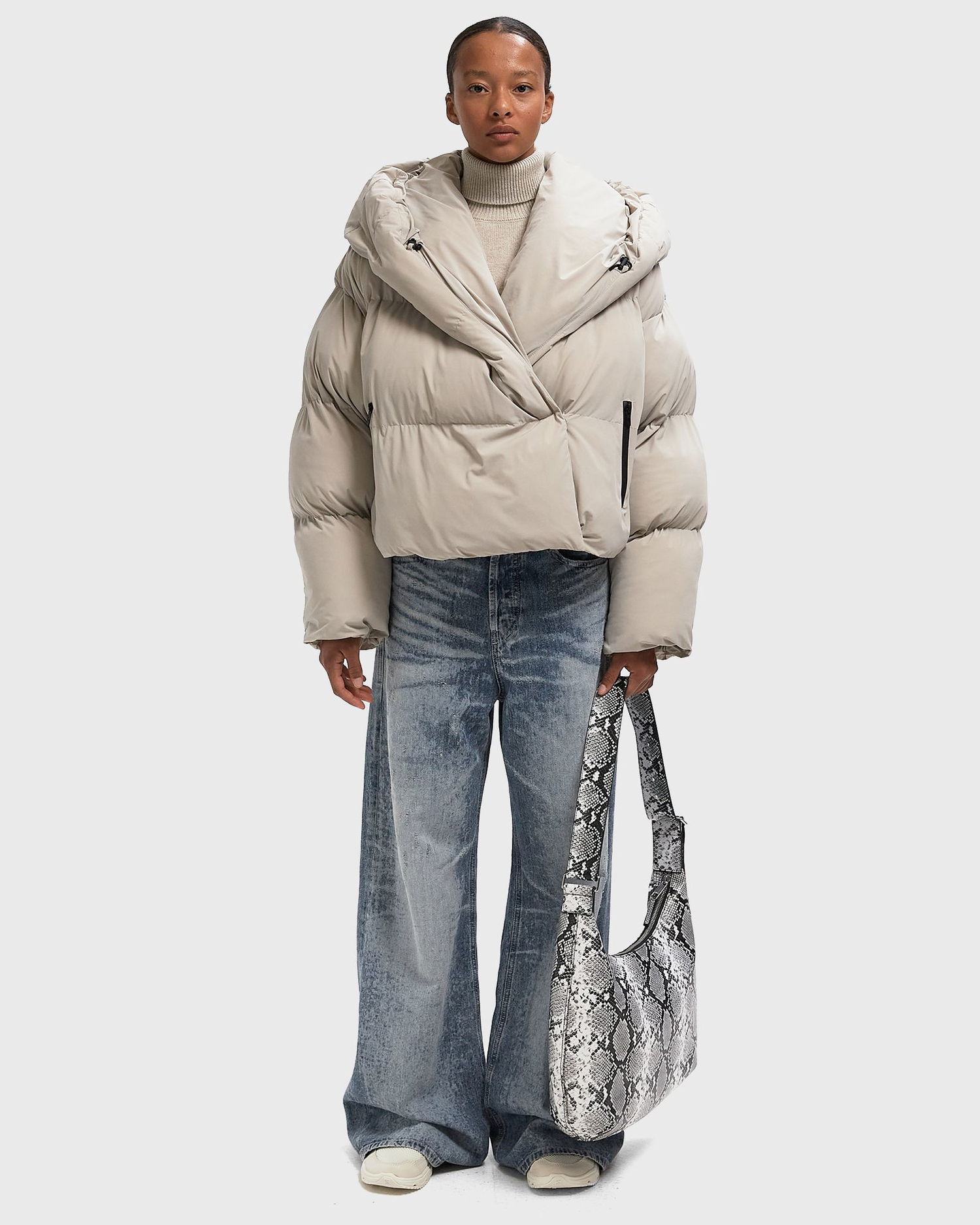 Pufferjacka Diesel Wiley T1 Cropped Puffer Jacket Beige | A21106-0QMBB-7FE, 1
