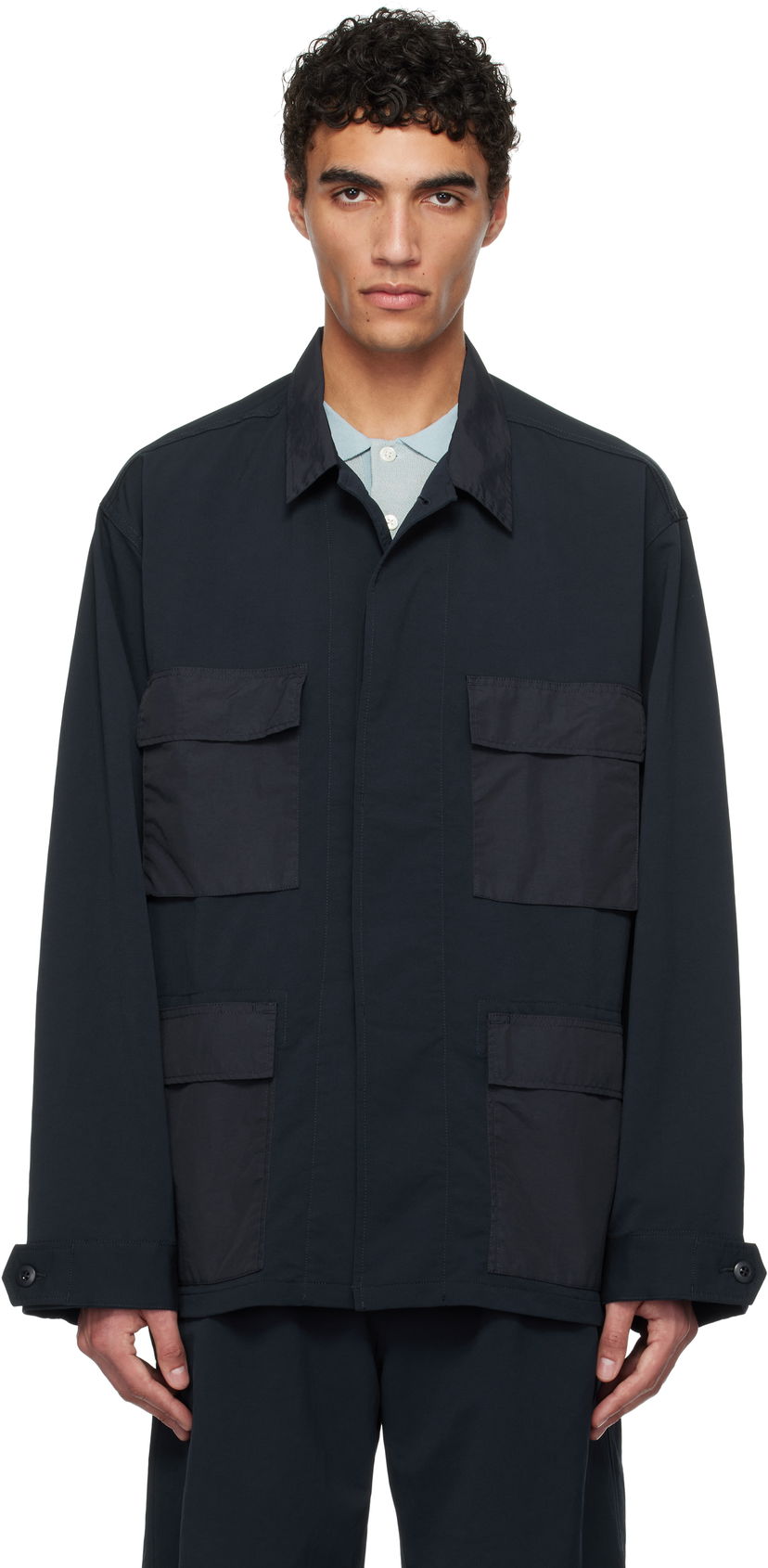 Skjorta NANAMICA nanamica ALPHADRY Utility Jacket Mörkblå | S25SA048U