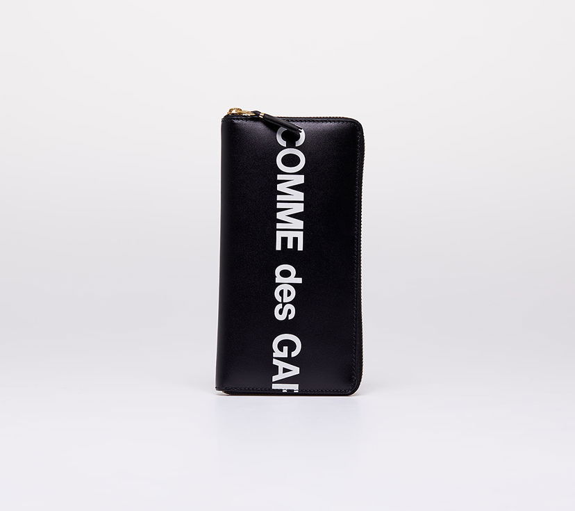 Plånbok Comme des Garçons Huge Logo Wallet Black Svart | SA0110HL black