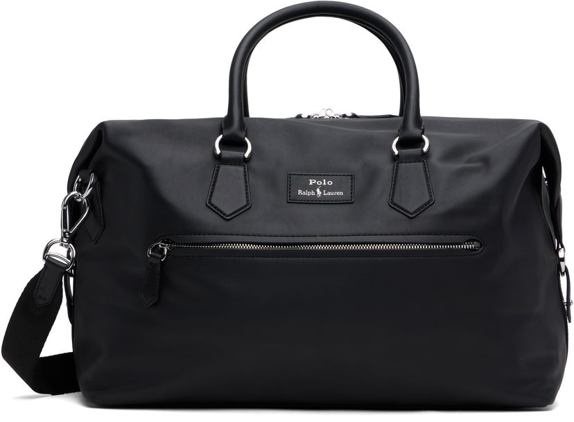 Resväska Polo by Ralph Lauren Ralph Lauren Smooth Leather Large Duffle Bag Svart | 405962455001