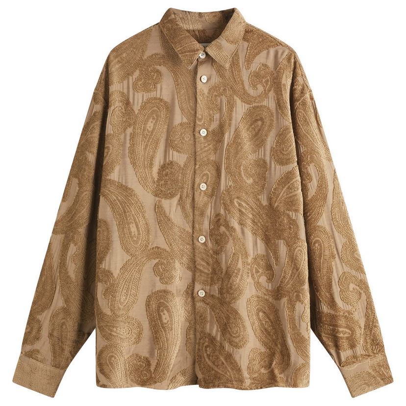 Skjorta A Kind of Guise Derbin Shirt Velvet Paisley Brun | 128-12607-152