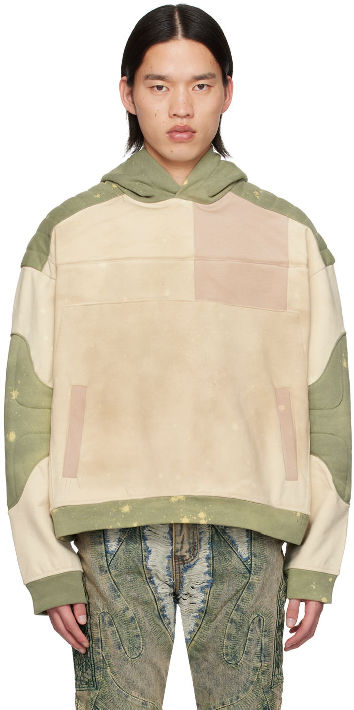 Sweatshirt Who Decides War Armour Paneled Quilted Hoodie Flerfärgad | 1110050011SS24, 0