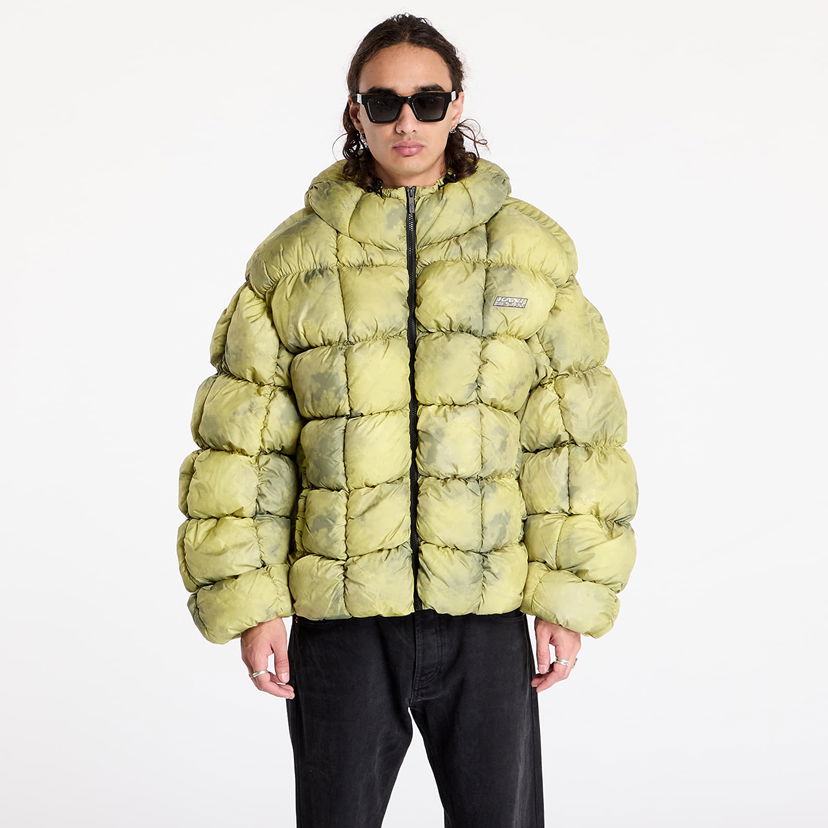 Pufferjacka Karl Kani Jacket Sport Patch Square Quilted Puffer Jacket Lime Green L Gul | 60760018