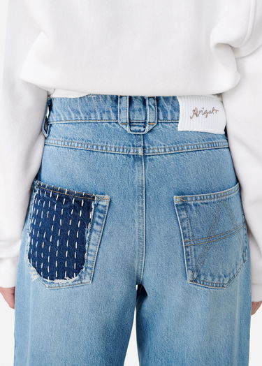 Jeans AXEL ARIGATO Relaxed Fit Patchwork Jeans Blå | A2988001, 9