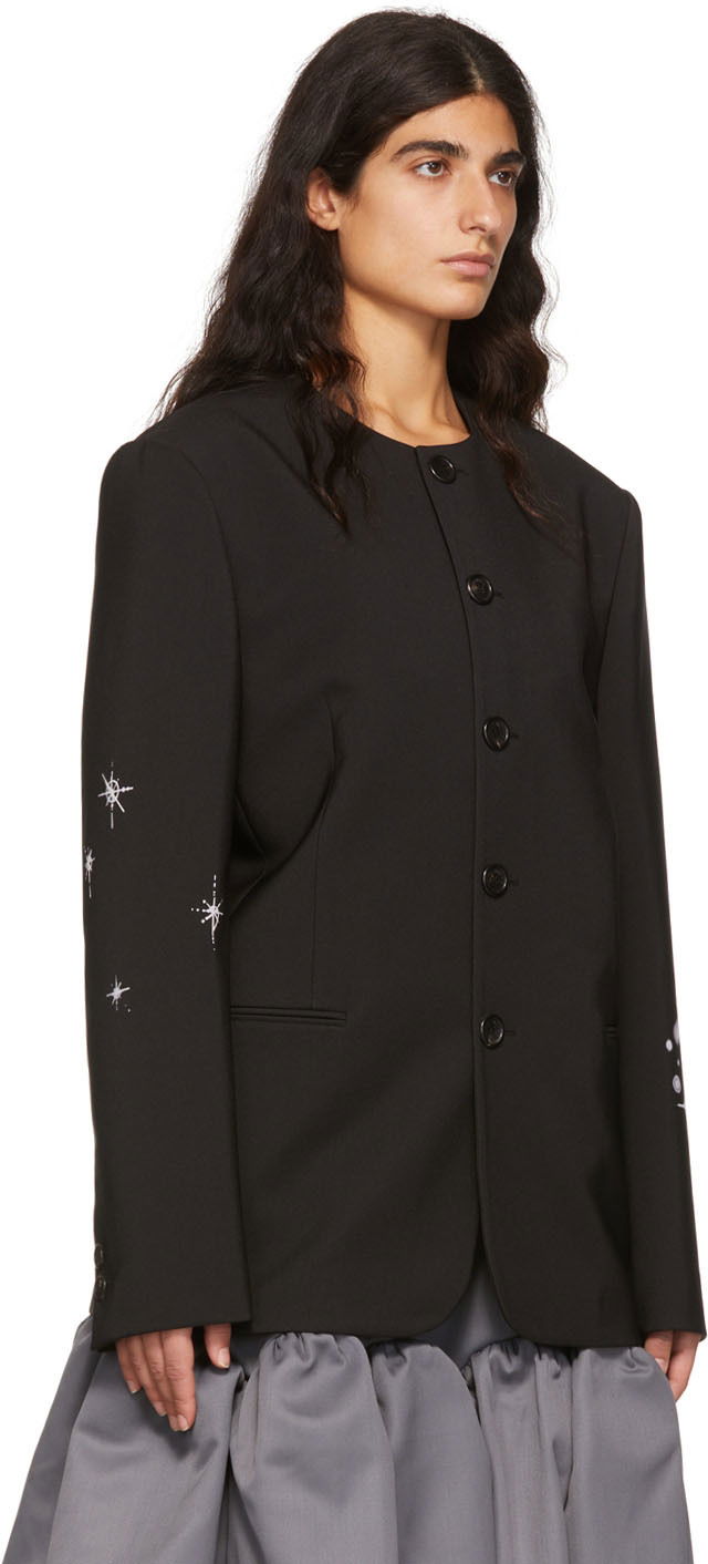 Jacka We11done We11done Polyester Buttoned Jacket Svart | WD-JK1-22-099-M-BK, 1