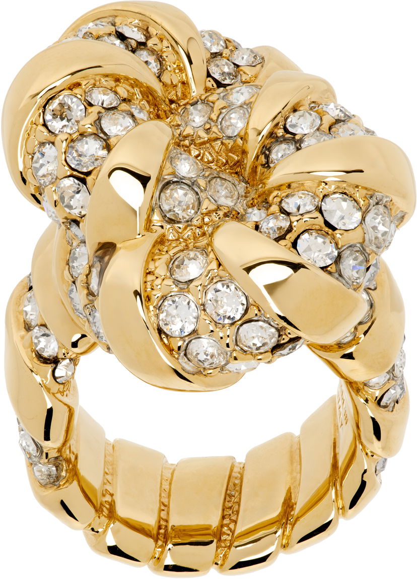 Ringa LANVIN Lanvin Melodie Rhinestone Ring Metallisk | AW-CJYR1E-NAST-P23