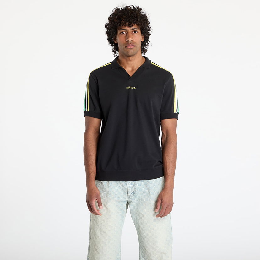 Polotröja adidas Originals Polo T-Shirt Svart | JD0809