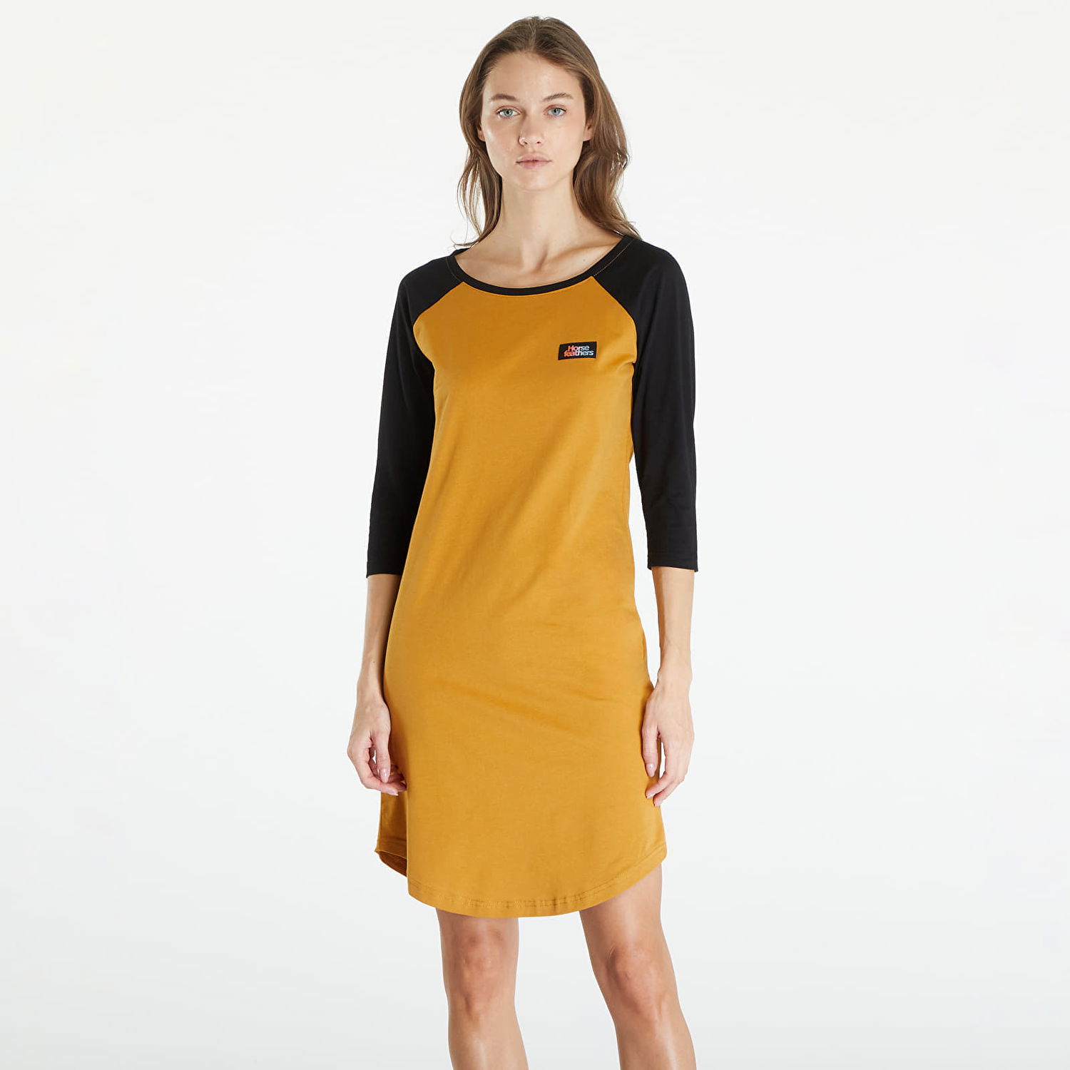 Klä Horsefeathers Meena Dress Spruce Yellow Gul | SW881E, 0