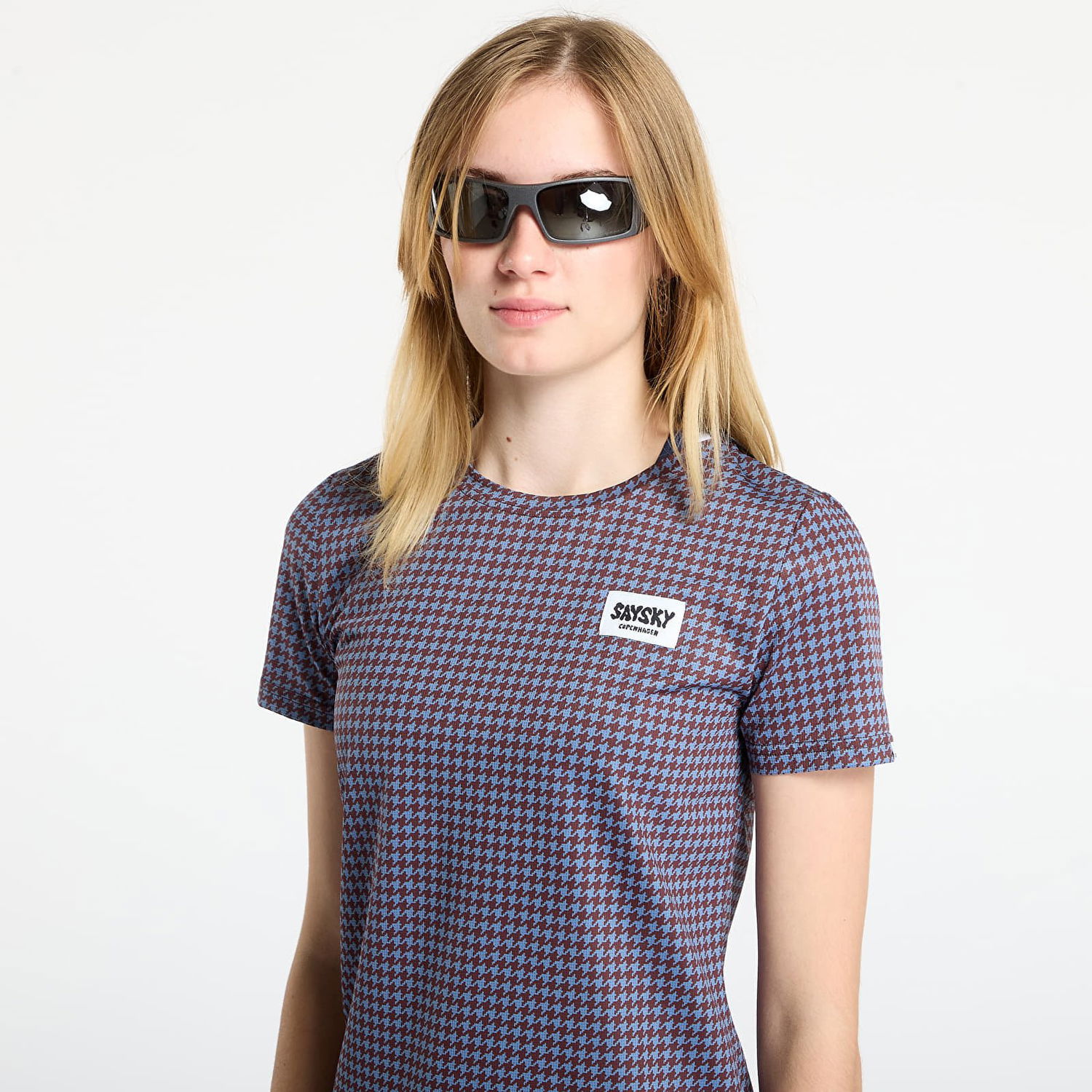 T-shirt Saysky Houndstooth Combat T-Shirt All-Over Print Flerfärgad | OWRSS31C1047, 1