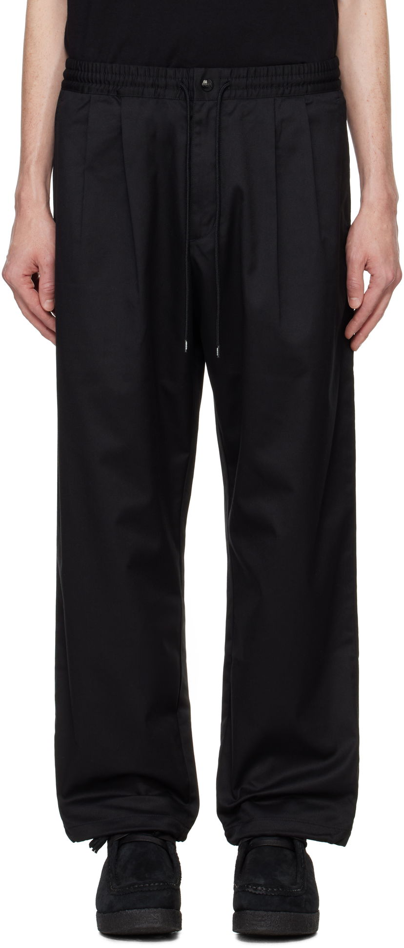 Byxor Neighborhood Baggy Silhouette Easy Trousers Svart | 242AQNH-PTM01