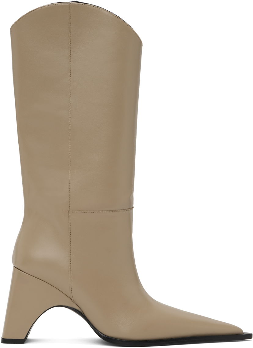 Kläder Coperni Coperni Bridge Cowboy Boots Beige | COPSH16F6012