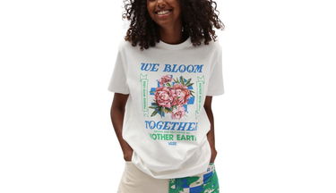 T-shirt Vans W Eco Positivity T-Shirt Vit | VN0A5LI2FS8, 2