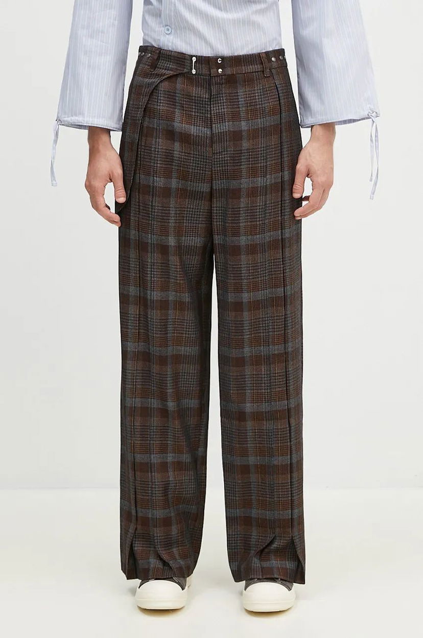 Byxor Andersson Bell Soe Check Wrap Trousers Brun | apa753m