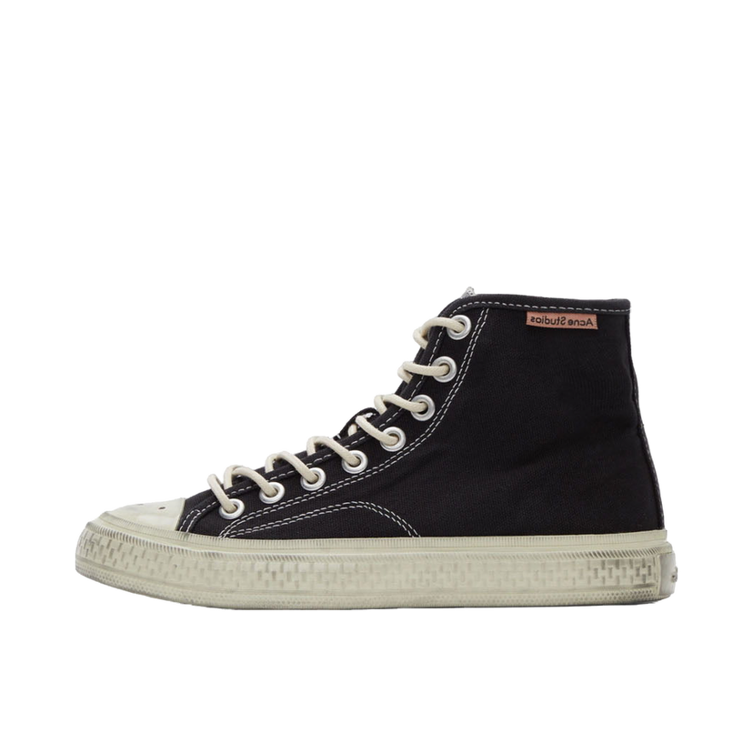 Sneakers och skor Acne Studios Off-White Canvas High Top Svart | AD0481-