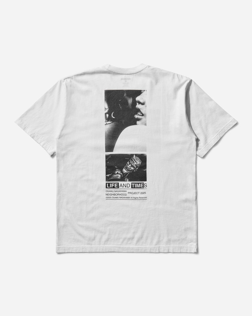 T-shirt Neighborhood Osamu Nagahama SS-2 T-Shirt Vit | 251PCNON-ST02 WH