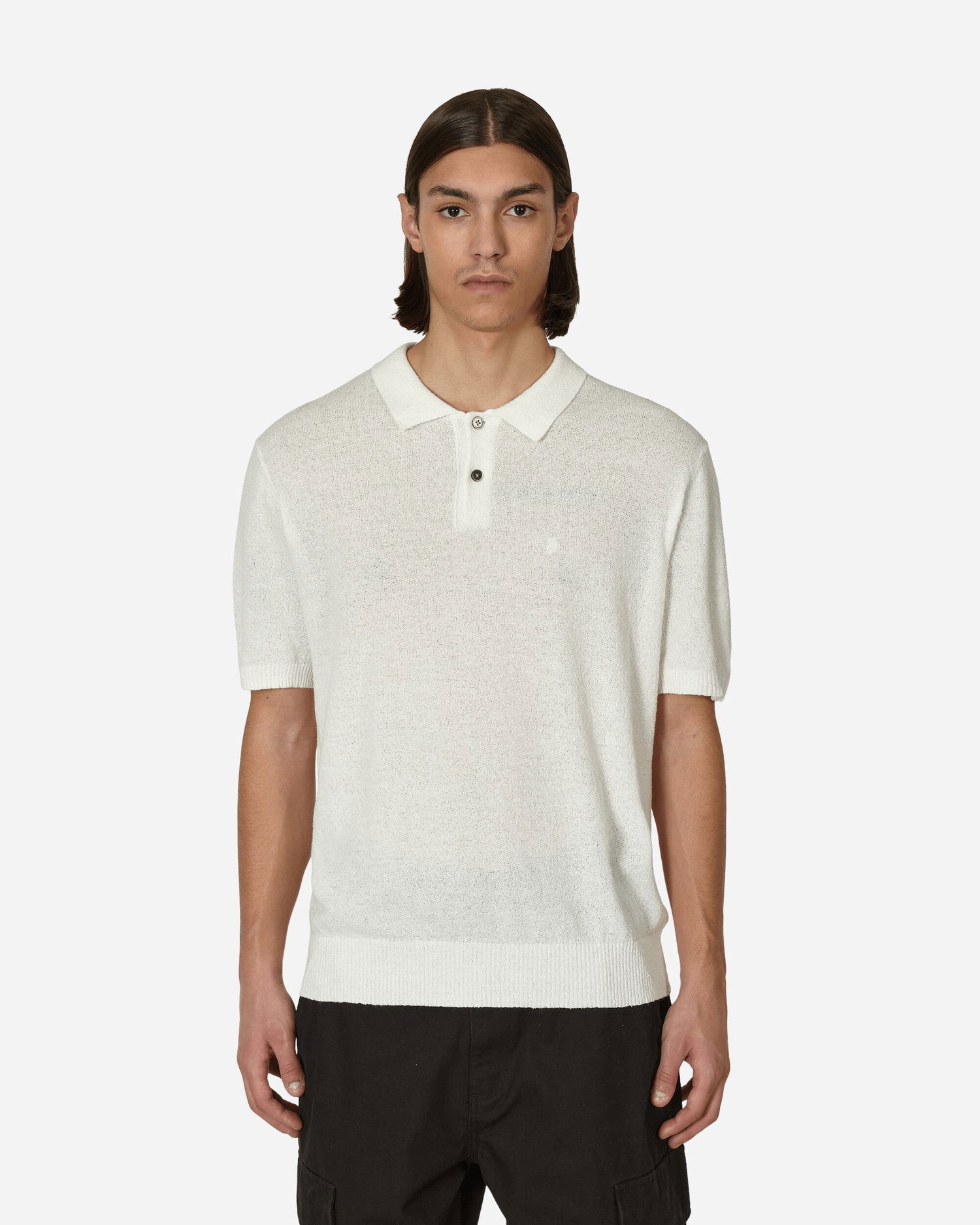 Sweater Stüssy Textured Polo Sweater Beige | 117167 BONE, 0