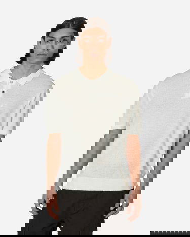 Sweater Stüssy Textured Polo Sweater Beige | 117167 BONE, 0