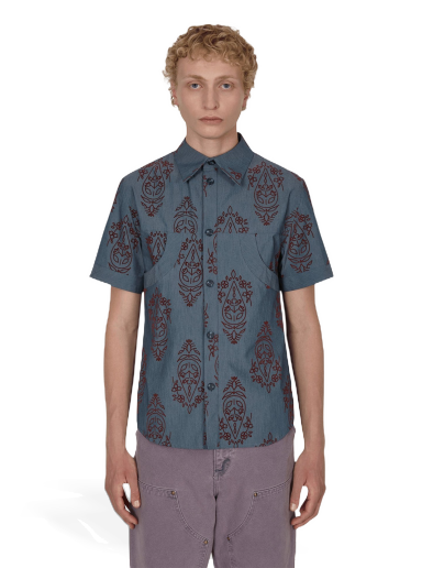 Skjorta Paria Farzaneh Denim Curve Shirt Mörkblå | PFT0052 001