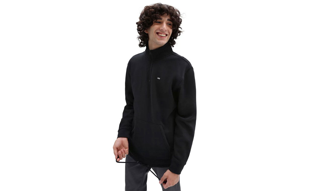Sweatshirt Vans Versa Standard Q-Zip Svart | VN0A5KDSBLK, 1