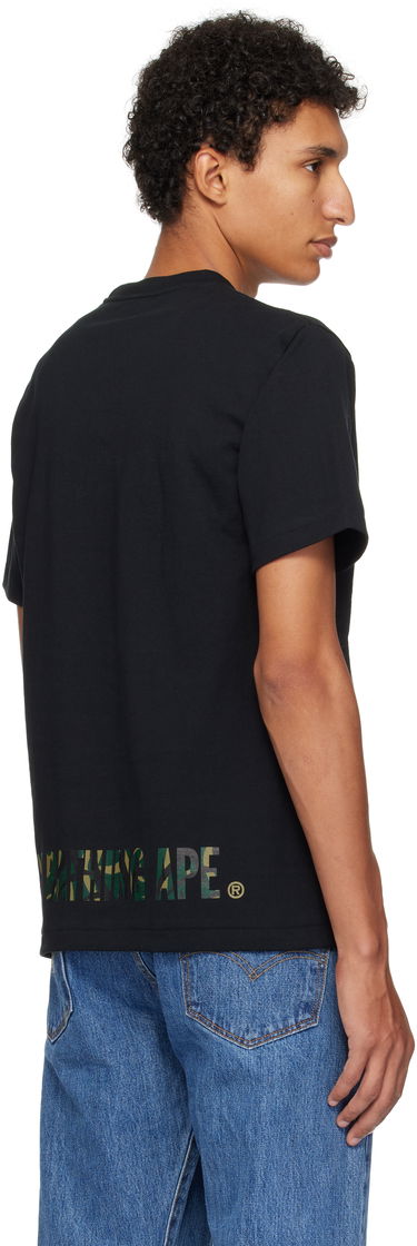 T-shirt BAPE Trial Camo Ape Face STA T-Shirt Svart | 001TEL301035M, 2