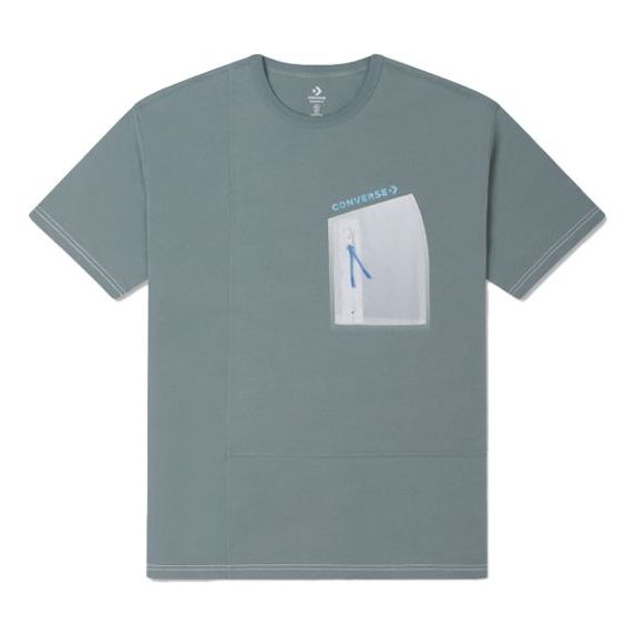 T-shirt Converse T-Shirt With Zip Pocket Grön | 10025872-A03