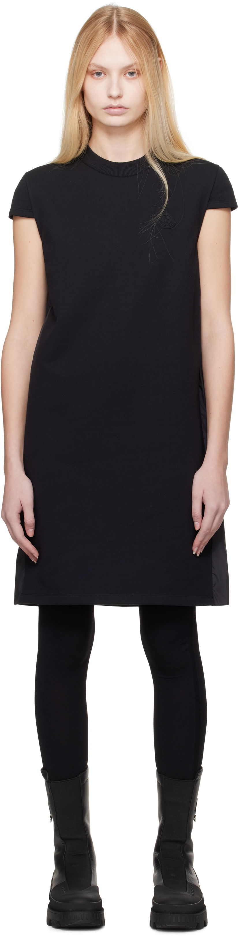 Klä Moncler Moncler Pleated Minidress Svart | K10938I0000689ATK