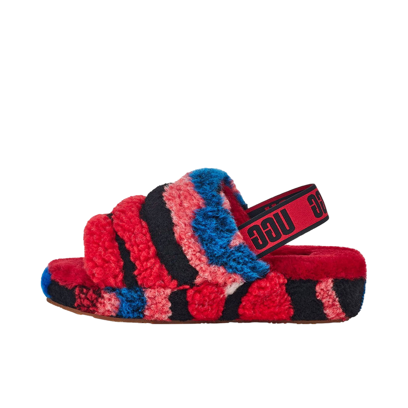 Sneakers och skor UGG Fluff Yeah Slide Cali Collage Flerfärgad | 1118164-RED
